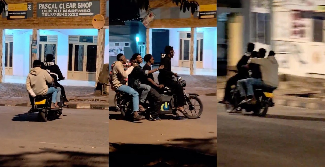 Polisi y'u Rwanda iri guhiga moto yatwaye abantu 4 icyarimwe