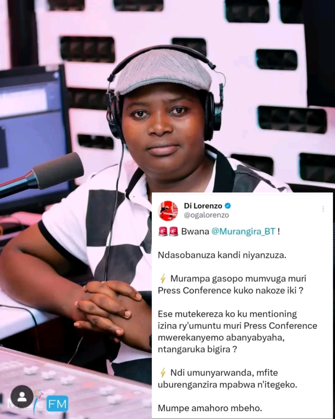 Lorenzo yasubije RIB yamuhaye gasopo 